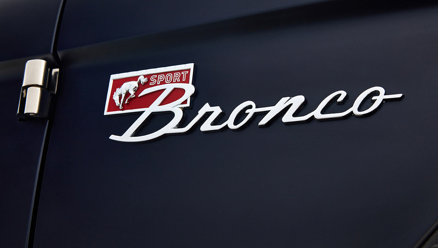 Ford Bronco 1972 Matte Navy Coyote Series with Custom Orange Rolls Royce Interior 5.0L Engine