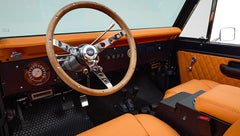 Ford Bronco 1972 Matte Navy Coyote Series with Custom Orange Rolls Royce Interior 5.0L Engine