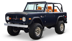 Ford Bronco 1972 Matte Navy Coyote Series with Custom Orange Rolls Royce Interior