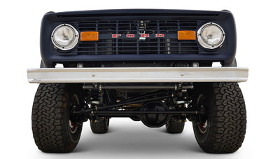 Ford Bronco 1972 Matte Navy Coyote Series with Custom Orange Rolls Royce Interior