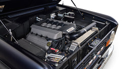Ford Bronco 1972 Matte Navy Coyote Series with Custom Orange Rolls Royce Interior 5.0L Engine
