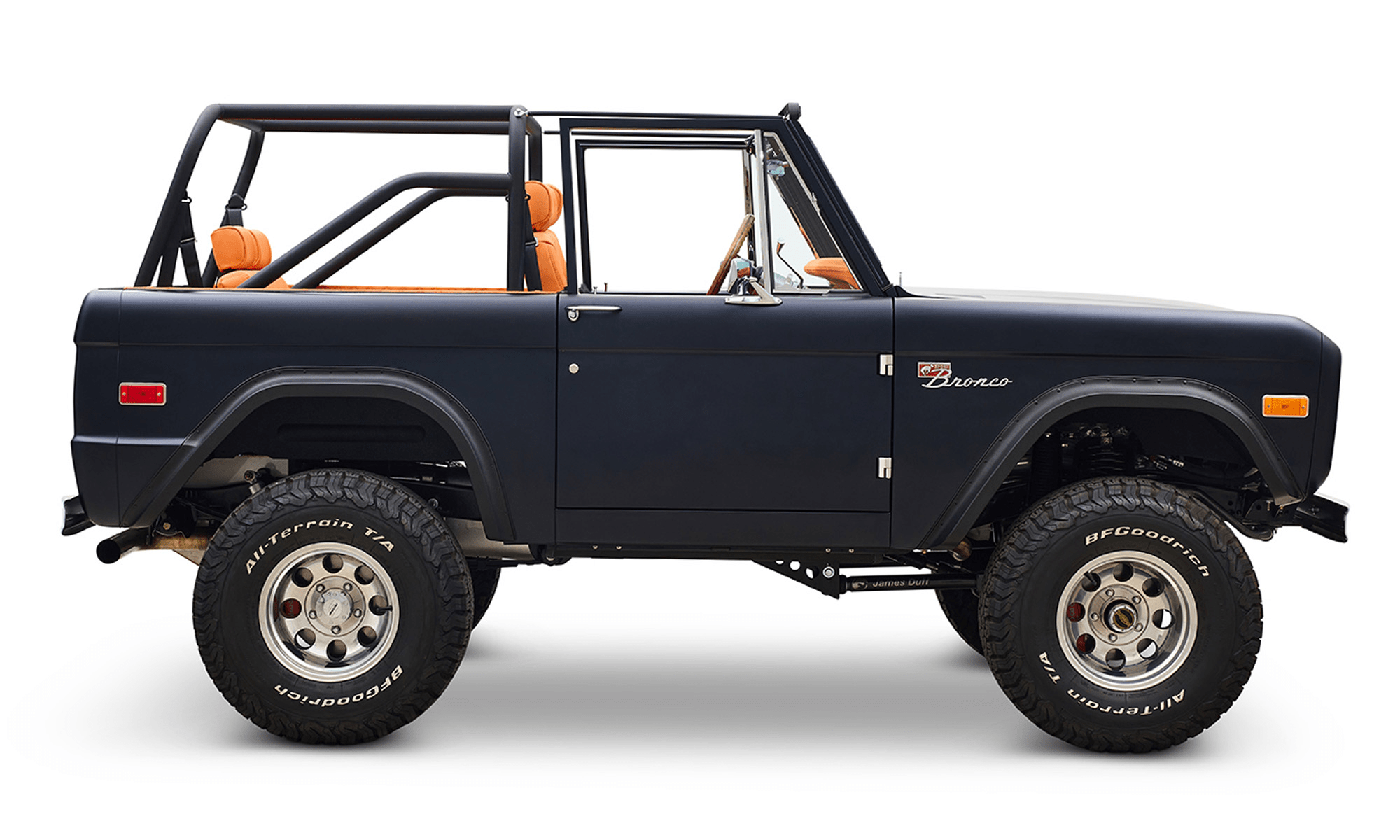 Classic Ford Bronco Ford Bronco 1972 Matte Navy Coyote Series Passenger Side series