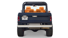 Ford Bronco 1972 Matte Navy Coyote Series with Custom Orange Rolls Royce Interior