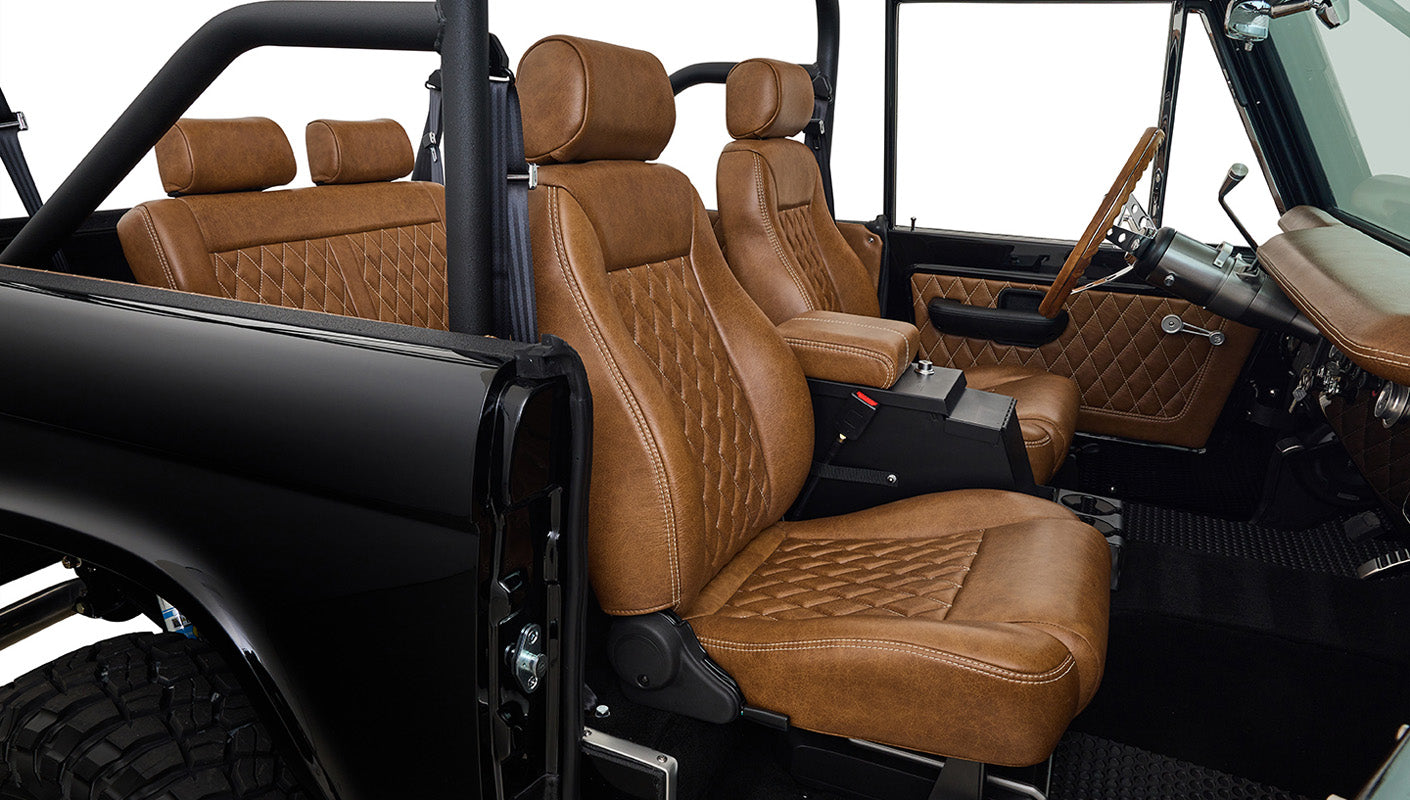 Ford Bronco 1972 Black Coyote Series with Custom Interior