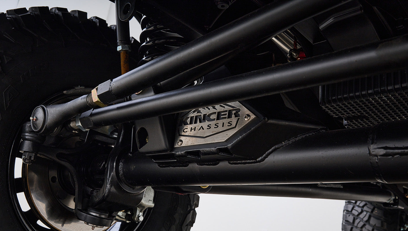 Ford Bronco 1973 Black Coyote Series with Custom Whiskey Diamond Stitch Interior