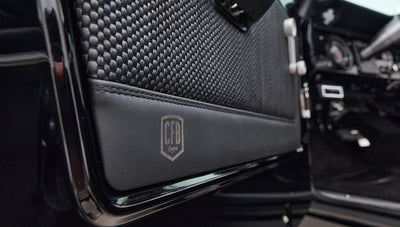 Ford Bronco 1973 Black Coyote Series with Black Soft Top Custom Basket Weave Interior