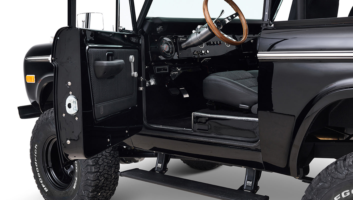 Ford Bronco 1973 Black Coyote Series with Black Soft Top
