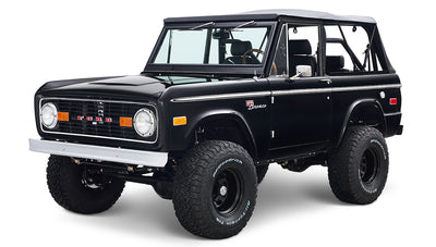 Ford Bronco 1973 Black Coyote Series with Black Soft Top