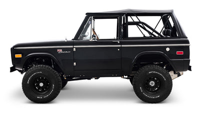 Ford Bronco 1973 Black Coyote Series with Black Soft Top