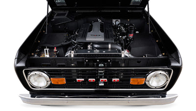 Ford Bronco 1973 Black Coyote Series with Black Soft Top Coyote 5.0L Engine