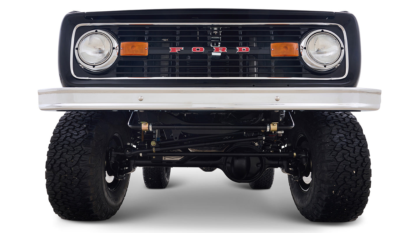 Ford Bronco 1973 Black Coyote Series with Black Soft Top