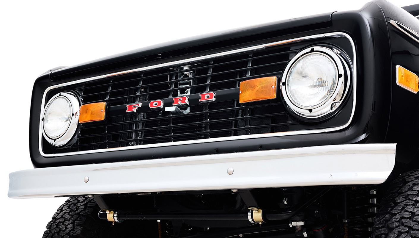 Ford Bronco 1973 Black Coyote Series with Black Soft Top