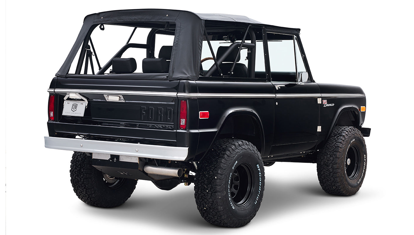 Ford Bronco 1973 Black Coyote Series with Black Soft Top