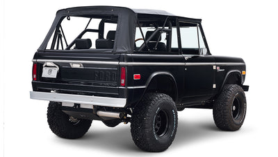Ford Bronco 1973 Black Coyote Series with Black Soft Top