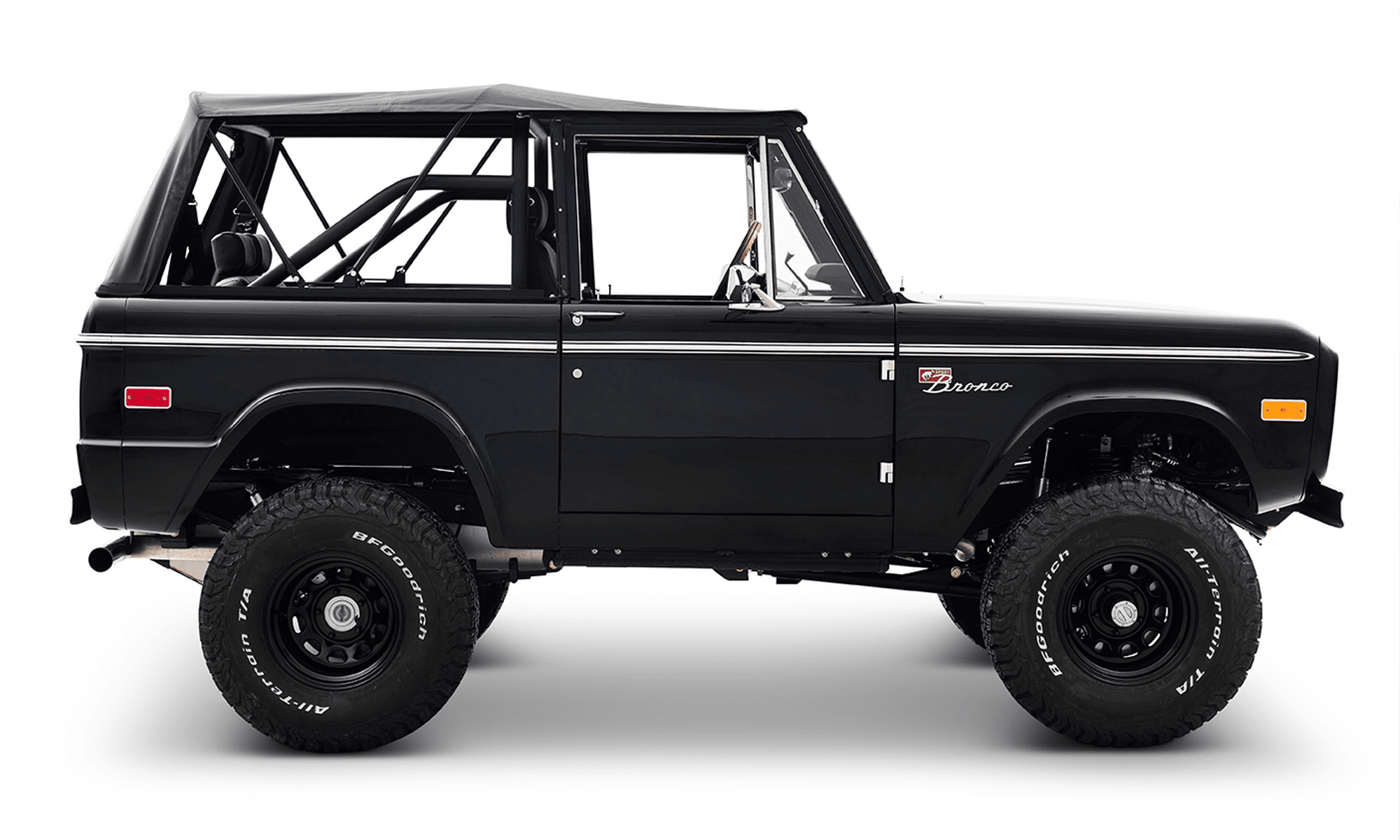 Classic Ford Bronco Ford Bronco 1973 Black Coyote Series Passenger Side series