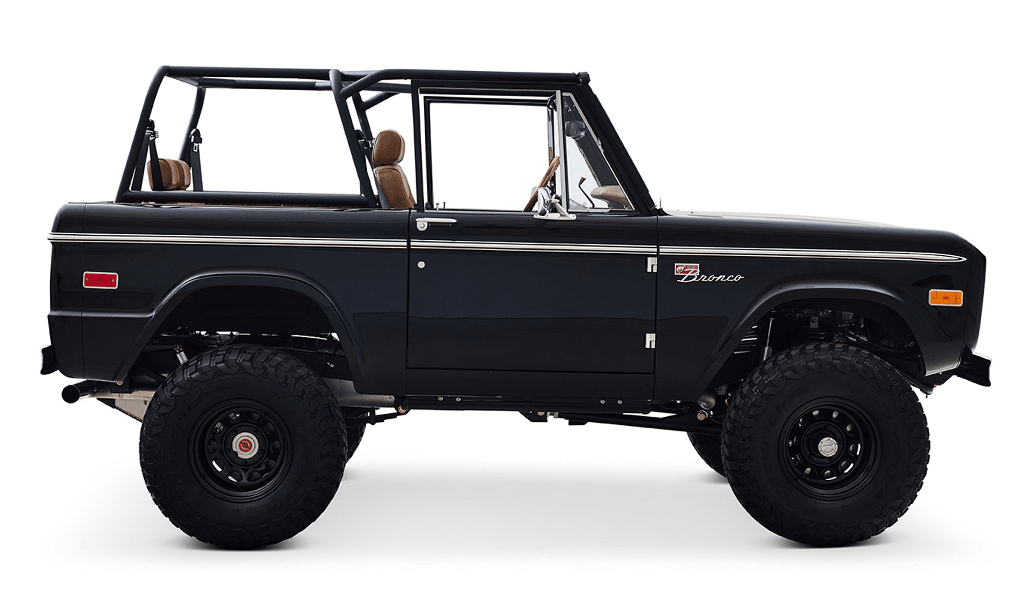 Classic Ford Bronco Ford Bronco 1973 Black Coyote Series Passenger Side series