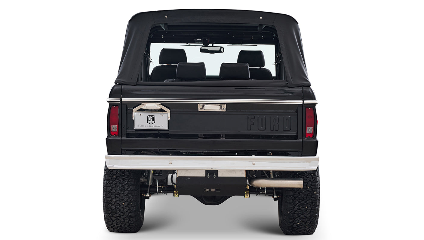 Ford Bronco 1973 Black Coyote Series with Black Soft Top