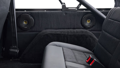 Ford Bronco 1973 Black Coyote Series with Black Soft Top Custom Basket Weave Interior