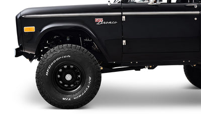 Ford Bronco 1973 Black Coyote Series with Black Soft Top Coyote 5.0L Engine