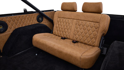 Ford Bronco 1973 Boxwood Green Coyote Series with Ball Glove Interior