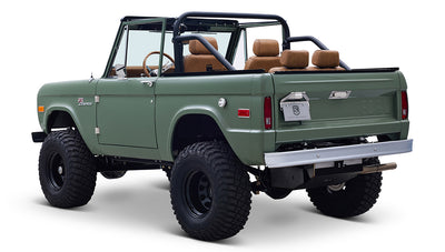 Ford Bronco 1973 Boxwood Green Coyote Series with Ball Glove Interior
