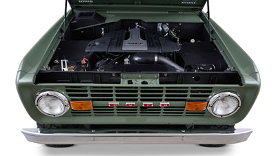Ford Bronco 1973 Boxwood Green Coyote Series with Ball Glove Interior Coyote 5.0L
