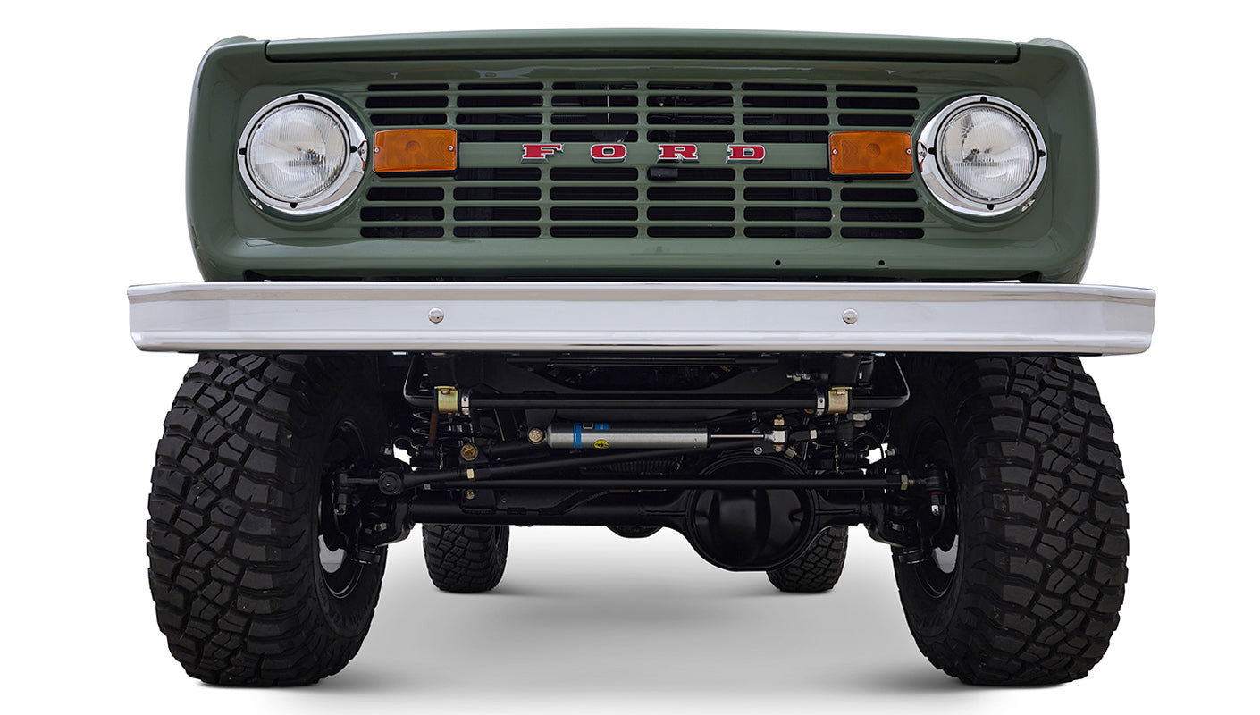 Ford Bronco 1973 Boxwood Green Coyote Series with Ball Glove Interior