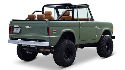 Ford Bronco 1973 Boxwood Green Coyote Series with Ball Glove Interior