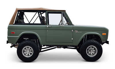 Classic Ford Bronco Ford Bronco 1973 Boxwood Green Tartan Coyote Series Passenger Side series