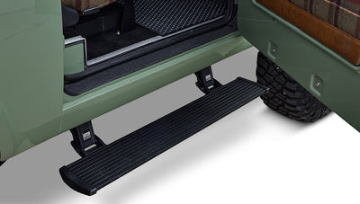 Ford Bronco 1973 Boxwood Green Coyote Series with Brown Soft Top Power Steps
