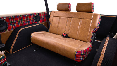 1973 Classic Ford Broncos Coyote Series with Bikini Top & Custom Leather and Tartan Plaid Interior