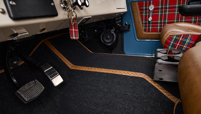 1973 Classic Ford Broncos Coyote Series with Bikini Top & Custom Leather and Tartan Plaid Interior
