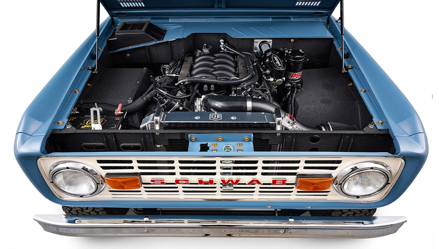 1973 Classic Ford Broncos Coyote Series with Bikini Top & Custom Leather and Tartan Plaid Interior