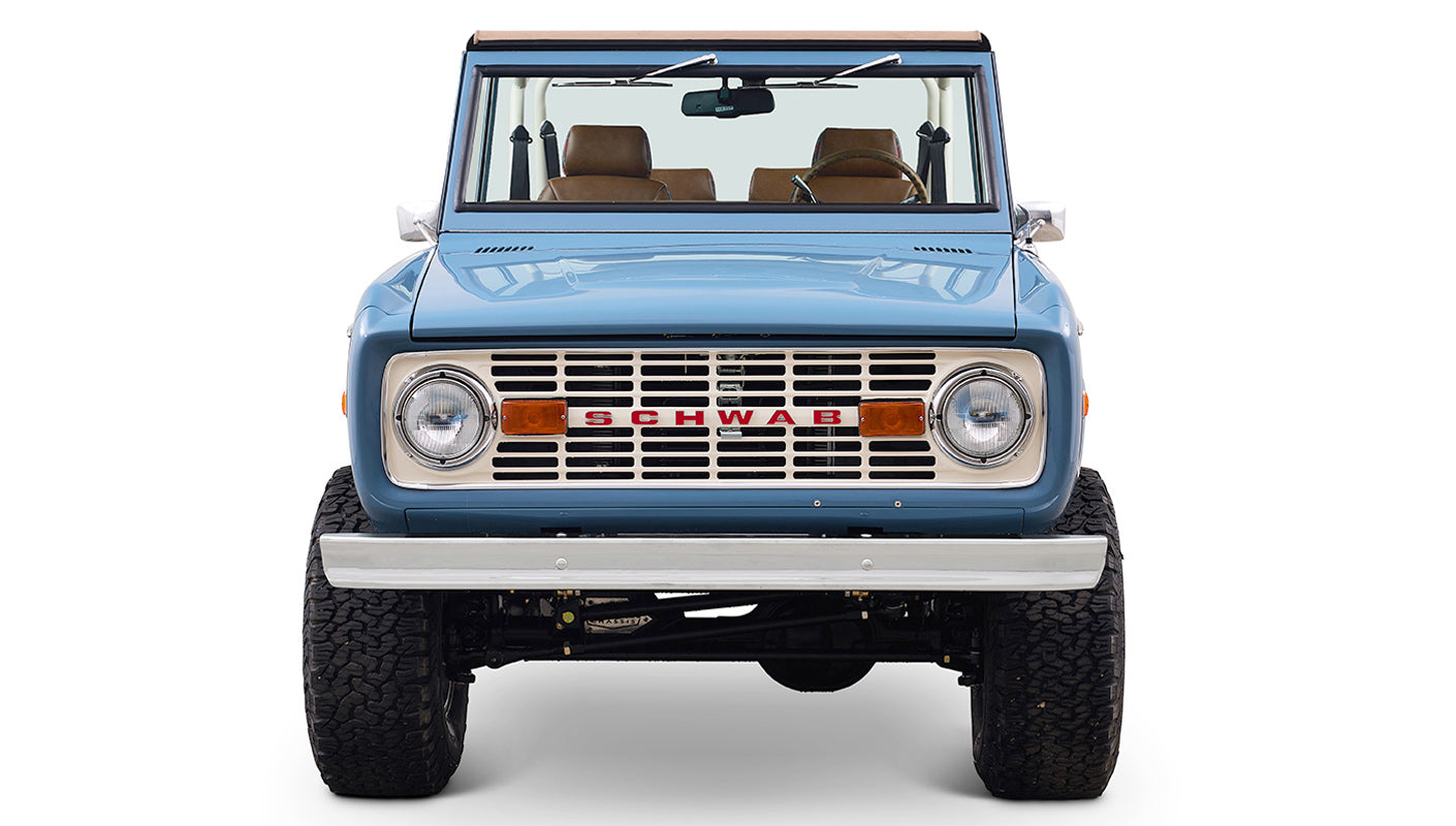 1973 Classic Ford Broncos Coyote Series with Bikini Top & Custom Leather and Tartan Plaid Interior