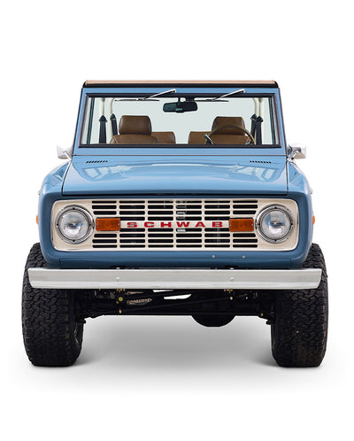 1973 Classic Ford Broncos Coyote Series with Bikini Top & Custom Leather and Tartan Plaid Interior