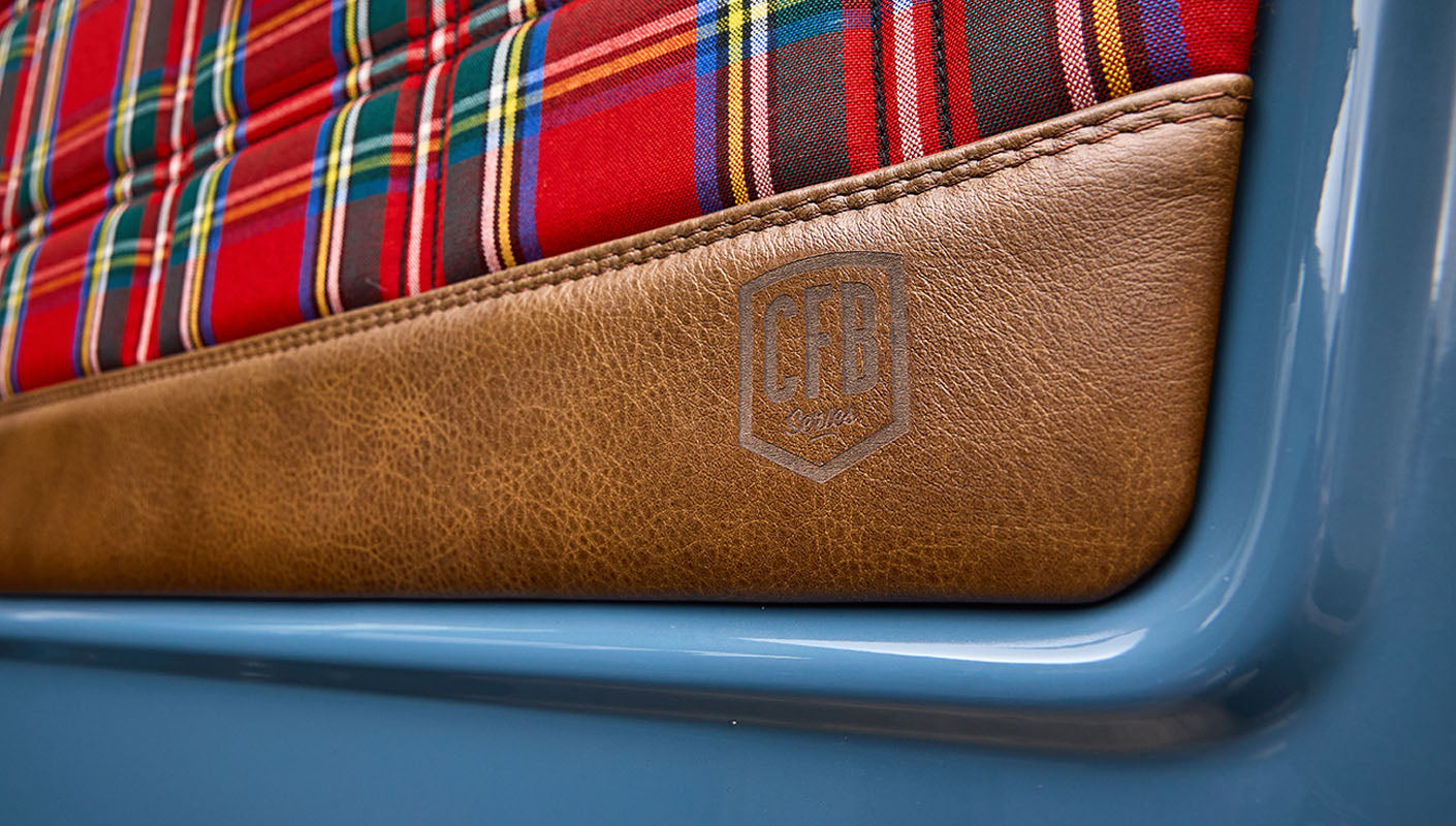 1973 Classic Ford Broncos Coyote Series with Bikini Top & Custom Leather and Tartan Plaid Interior