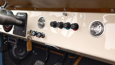 1973 Classic Ford Broncos Coyote Series with Bikini Top & Custom Leather and Tartan Plaid Interior