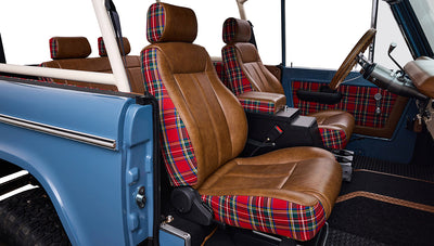 1973 Classic Ford Broncos Coyote Series with Bikini Top & Custom Leather and Tartan Plaid Interior