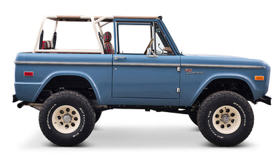 1973 Classic Ford Broncos Coyote Series with Bikini Top & Custom Leather and Tartan Plaid Interior