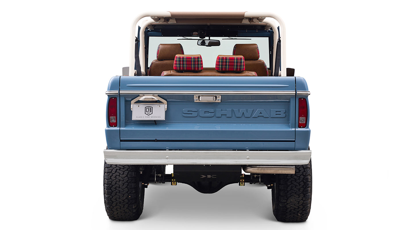 1973 Classic Ford Broncos Coyote Series with Bikini Top & Custom Leather and Tartan Plaid Interior