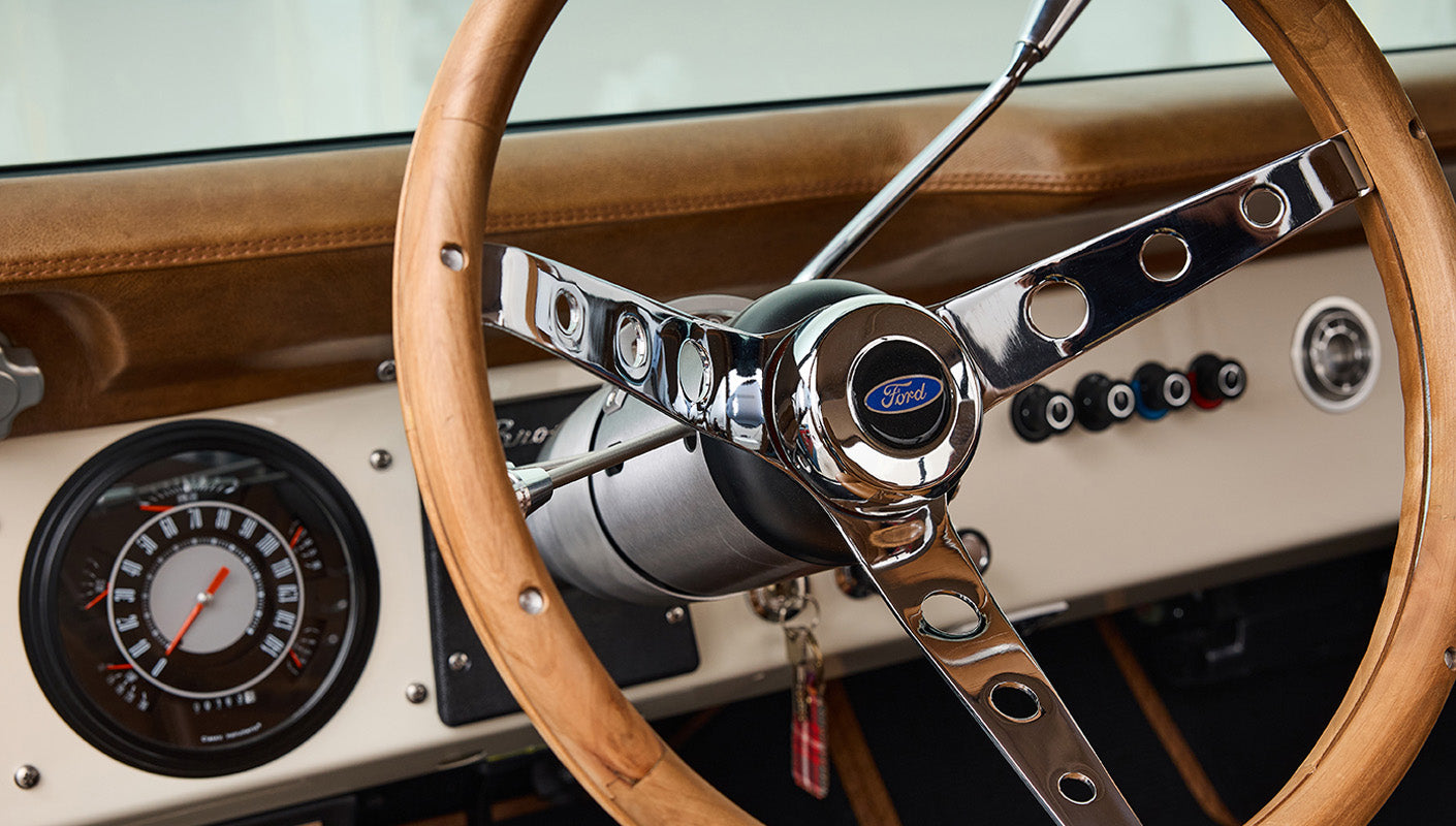 1973 Classic Ford Broncos Coyote Series with Bikini Top & Custom Leather and Tartan Plaid Interior