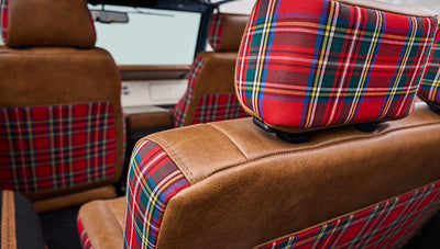 1973 Classic Ford Broncos Coyote Series with Bikini Top & Custom Leather and Tartan Plaid Interior