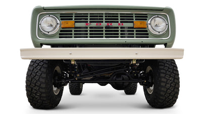 Ford Bronco 1973 Grasmere Green Coyote Series Wimbledon White Custom Interior