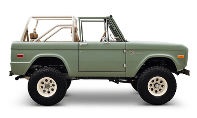 Classic Ford Bronco Ford Bronco 1973 Grasmere Green Coyote Series Passenger Side series