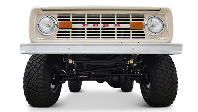 Ford Bronco 1973 Harvest Moon Coyote Series with Custom Whiskey Leather Diamond Stitch Interior