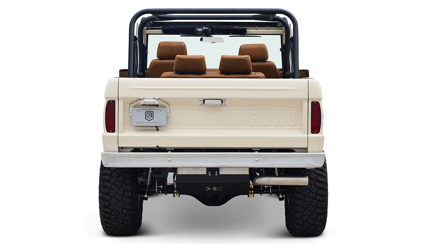 Ford Bronco 1973 Harvest Moon Coyote Series with Custom Whiskey Leather Diamond Stitch Interior