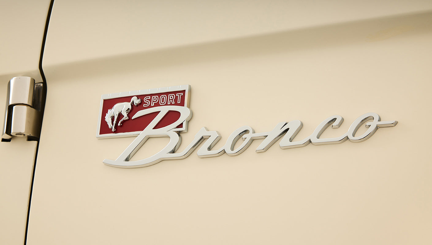 Ford Bronco 1974 Harvest Moon Coyote Series Bronco Sport Emblem
