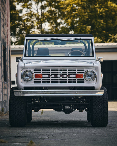 Classic Ford Bronco Ford Bronco 1974 White Coyote Series Front series