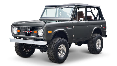 Ford Bronco 1977 302 Series in Adventurine Green with Black Soft Top