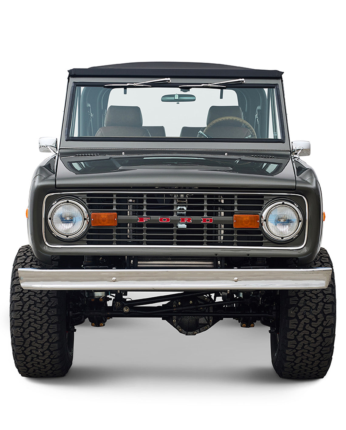 Ford Bronco 1977 302 Series in Adventurine Green with Black Soft Top